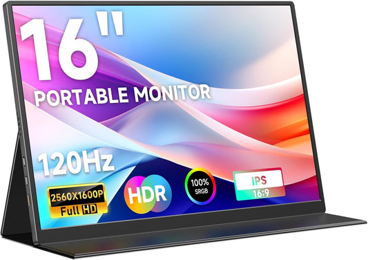 AYY 16 2.5K HDR Monitor: Vibrant Colors, 120Hz