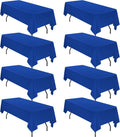 8 Pack 60 x 126 in Tablecloth Royal Blue - Durable Table Covers
