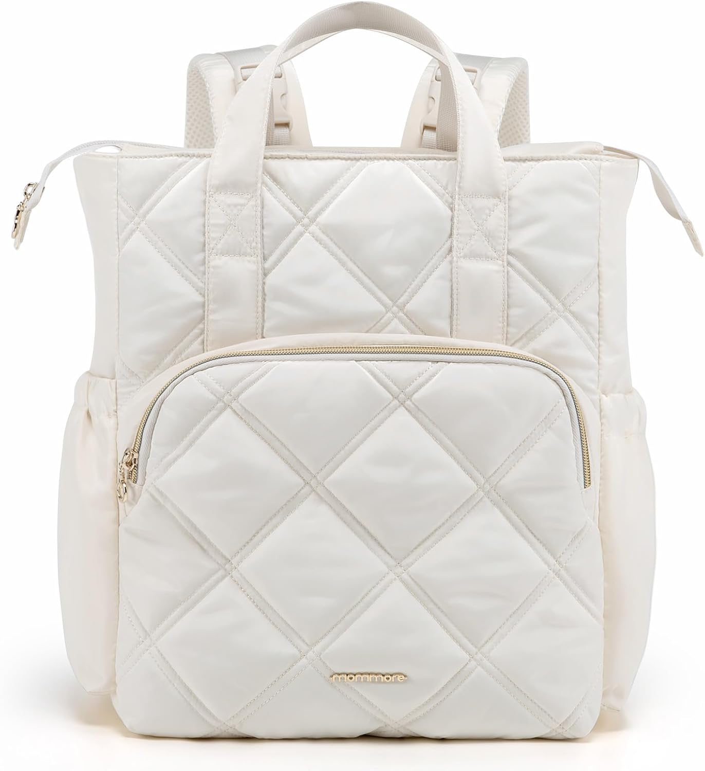mommore Quilted Diaper Bag Backpack for Stylish Travel Needs