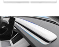 Fit Tesla Model Y Juniper 2025 Dashboard Panel Trim Matte White