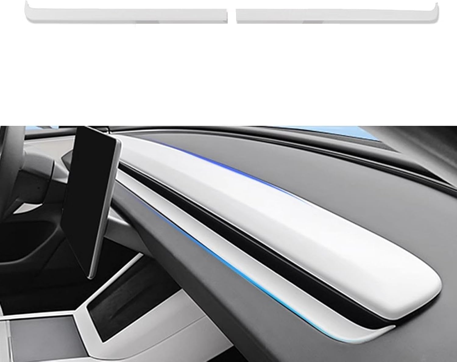 Fit Tesla Model Y Juniper 2025 2026 Dashboard Trim for Console