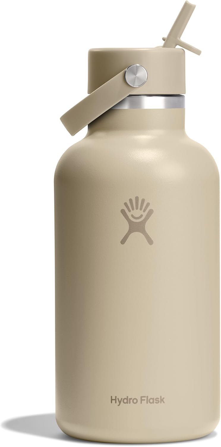 Hydro Flask Insulated Water Bottle with Wide Straw Lid 64 Oz