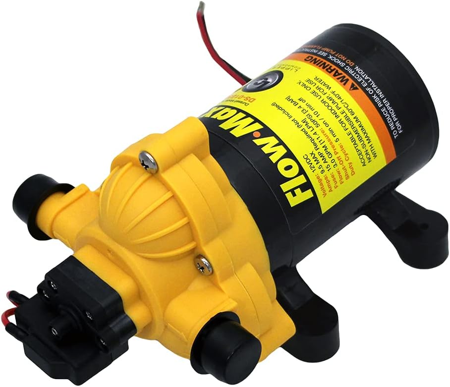 Flow Max 12V RV Water Pump - High Performance & Durability