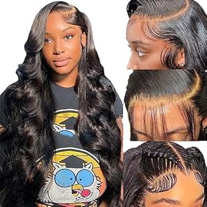 IUPin 13x4 Lace Front Wigs for Black Women - 24 Inch Body Wave