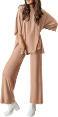 Two Piece Summer Lounge Set for Women - Comfortable (Style CJMS)