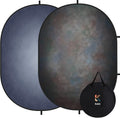 Kate 5x6.5ft Dark Grey Collapsible Backdrop - Double Sided