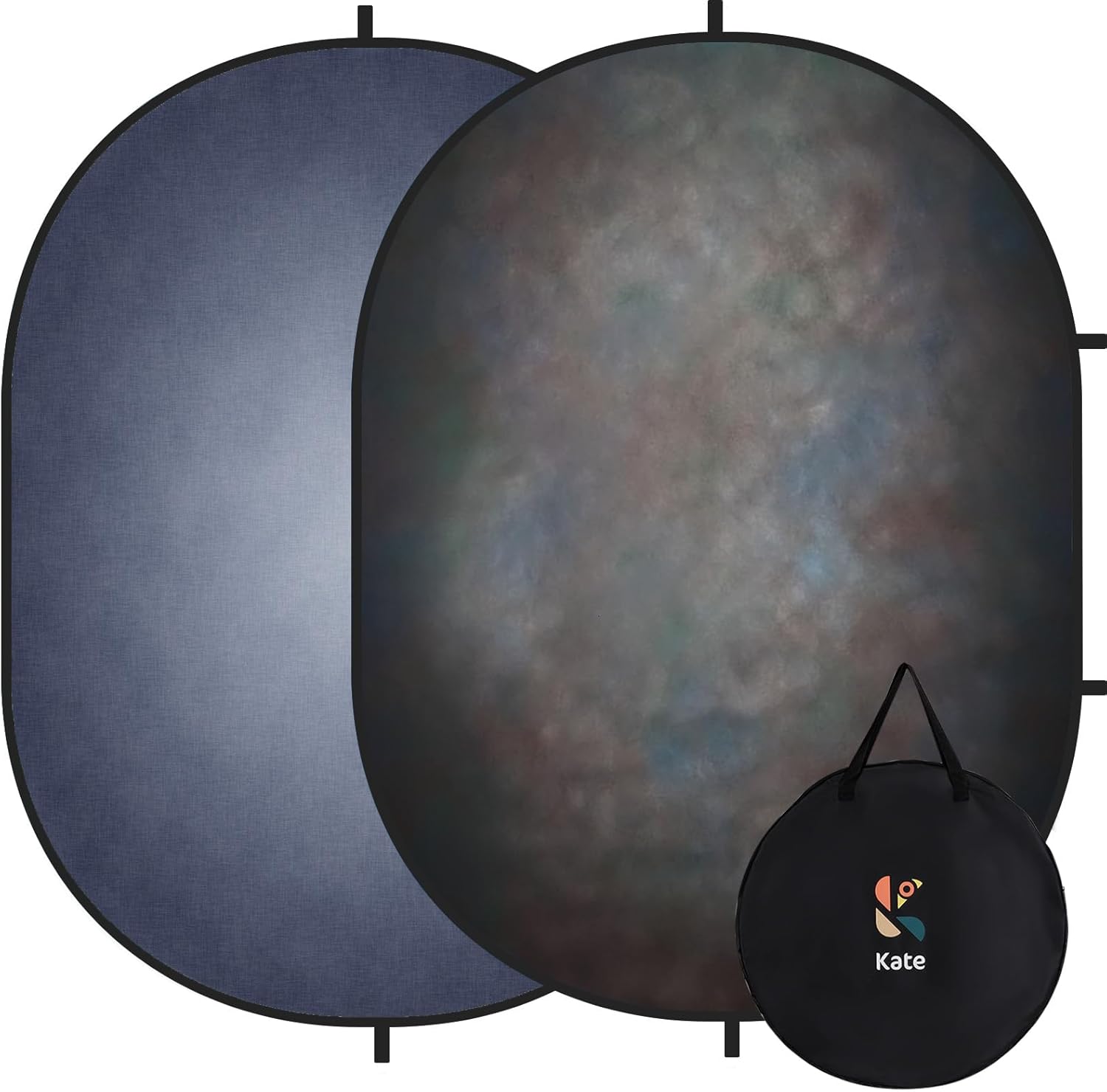 Kate 5x6.5ft Dark Grey Collapsible Backdrop for Photoshoots