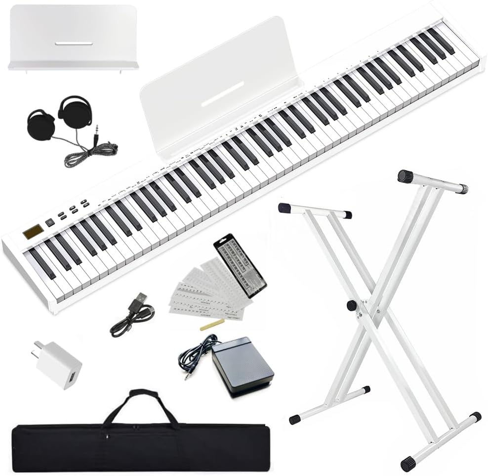 NikoMaku 88-Key Portable Digital Piano Set - Perfect for Beginners!