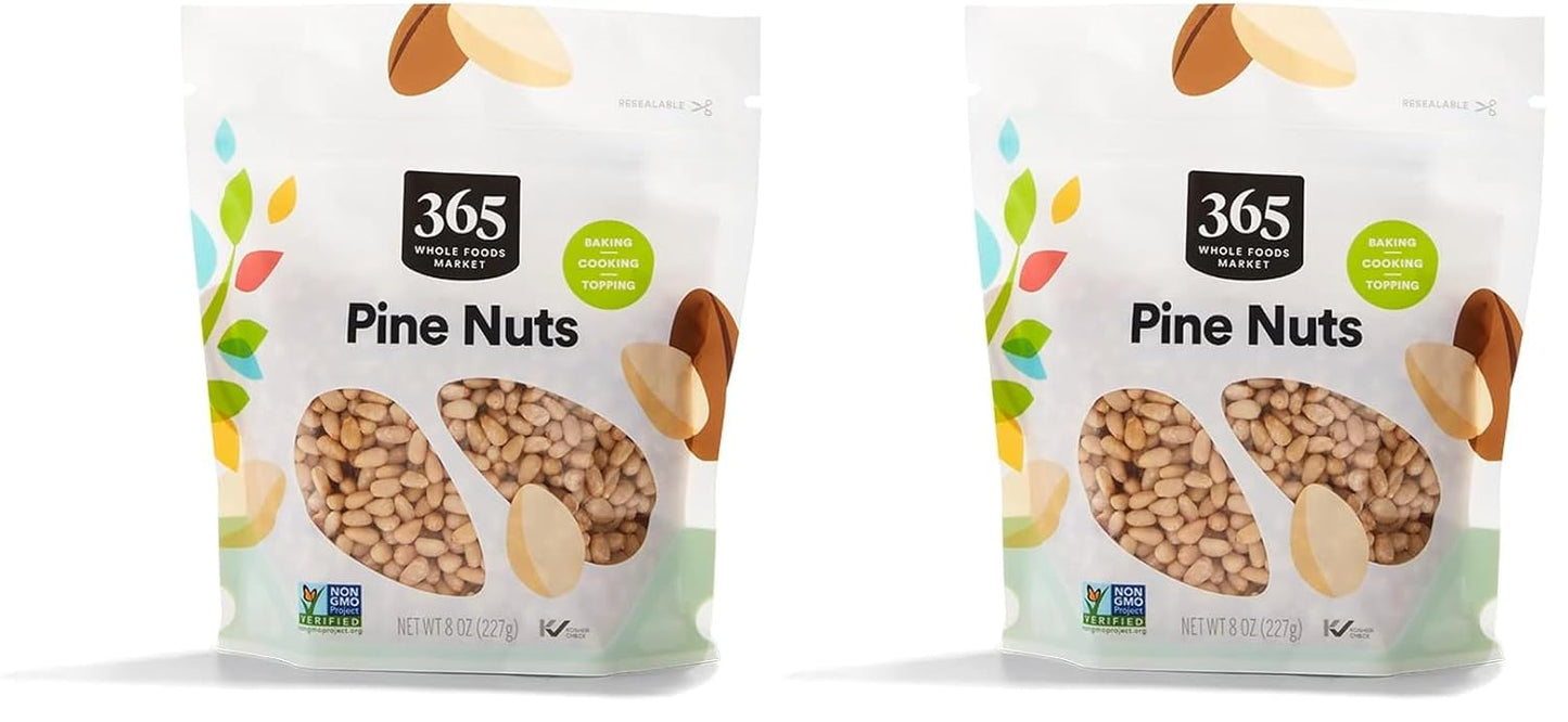 Unsalted Pine Nuts for Baking, Cooking, and Topping - 8 Ounce
