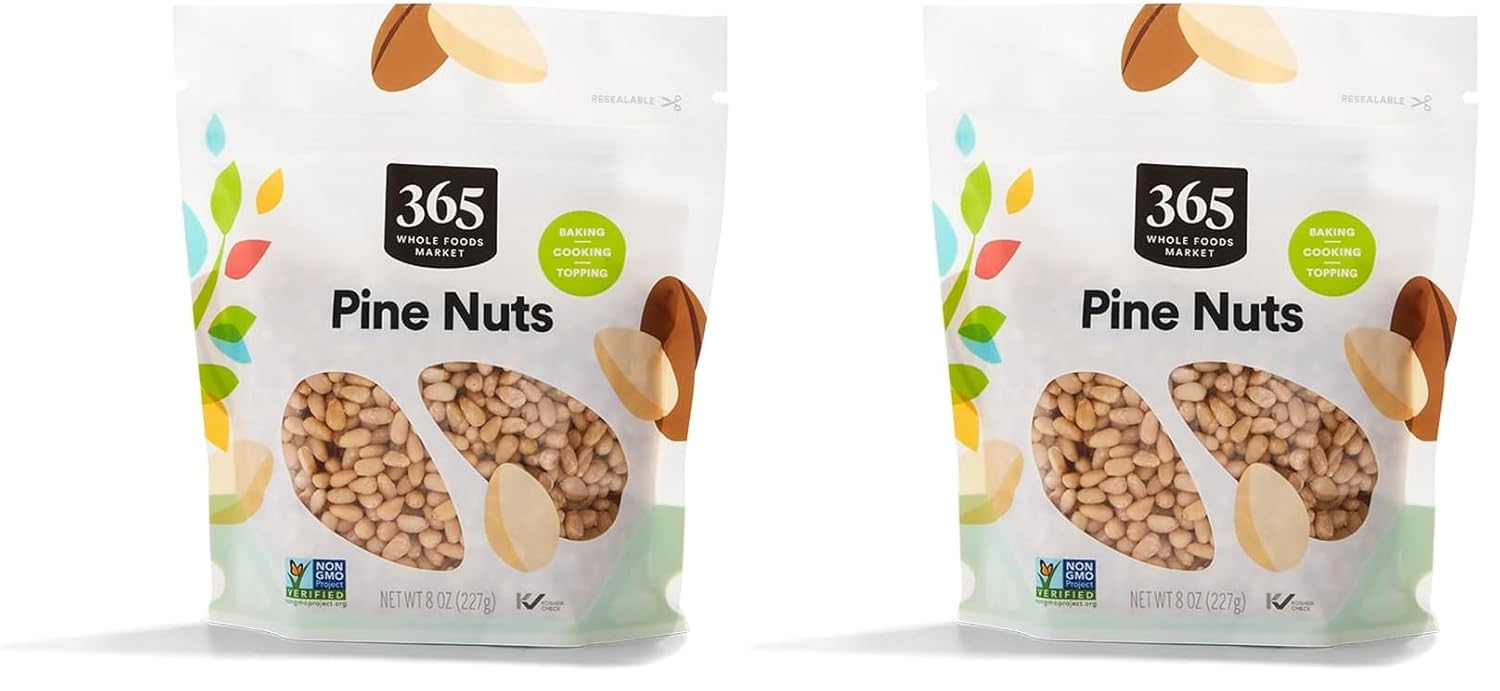 Unsalted Pine Nuts for Baking, Cooking, and Topping - 8 Ounce