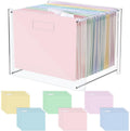 24 Hanging File Folder with Acrylic Organizer for Letter Size - Clear