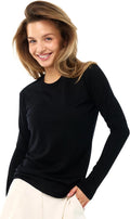 Cozy Merino Wool Base Layer Top for Women with Long Sleeves