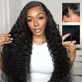7x6 Deep Wave Glueless Wig Human Hair 28in - Pre Plucked, 250% Density