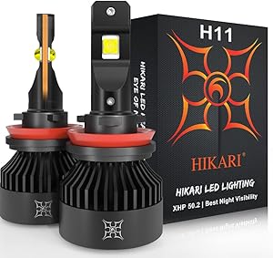 Hikari VisionPlus H11 H8 H9 LED Bulbs 15000LM 30W High Lumens