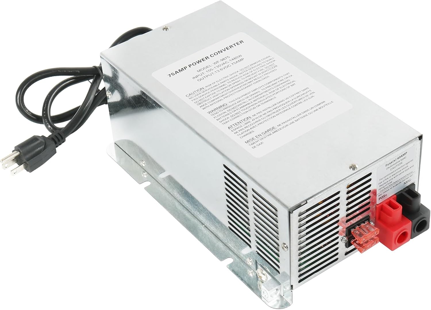 WF-9875 Power Converter for RV Trailer Camper with Safety Features