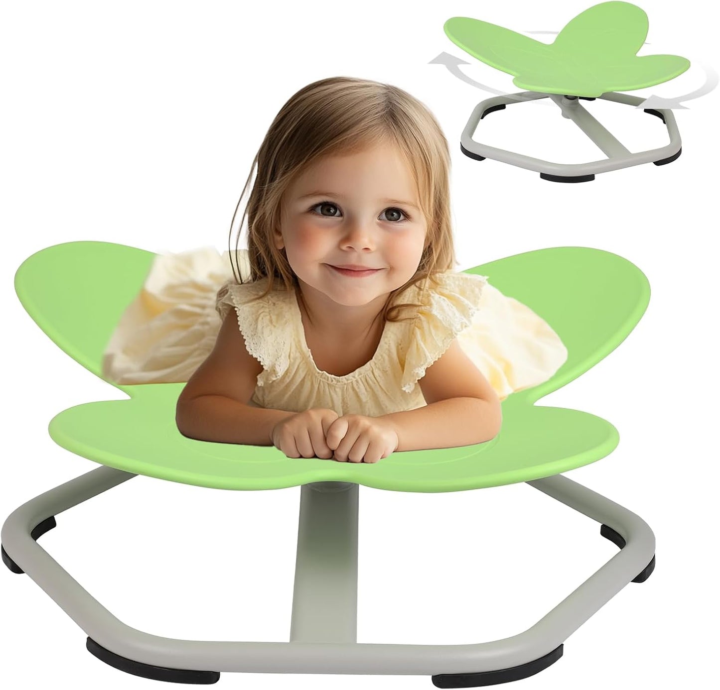 Sensory Spinning Chair for Autistic Kids, Non-Slip Base, Ages 3+, Improve Coordination