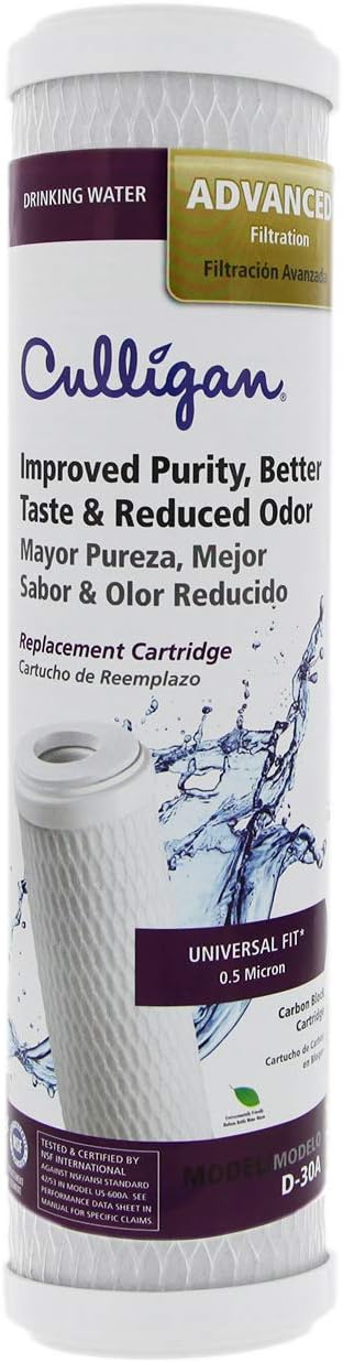 Culligan Advanced D-30A Water Filter Cartridge for Clean Water