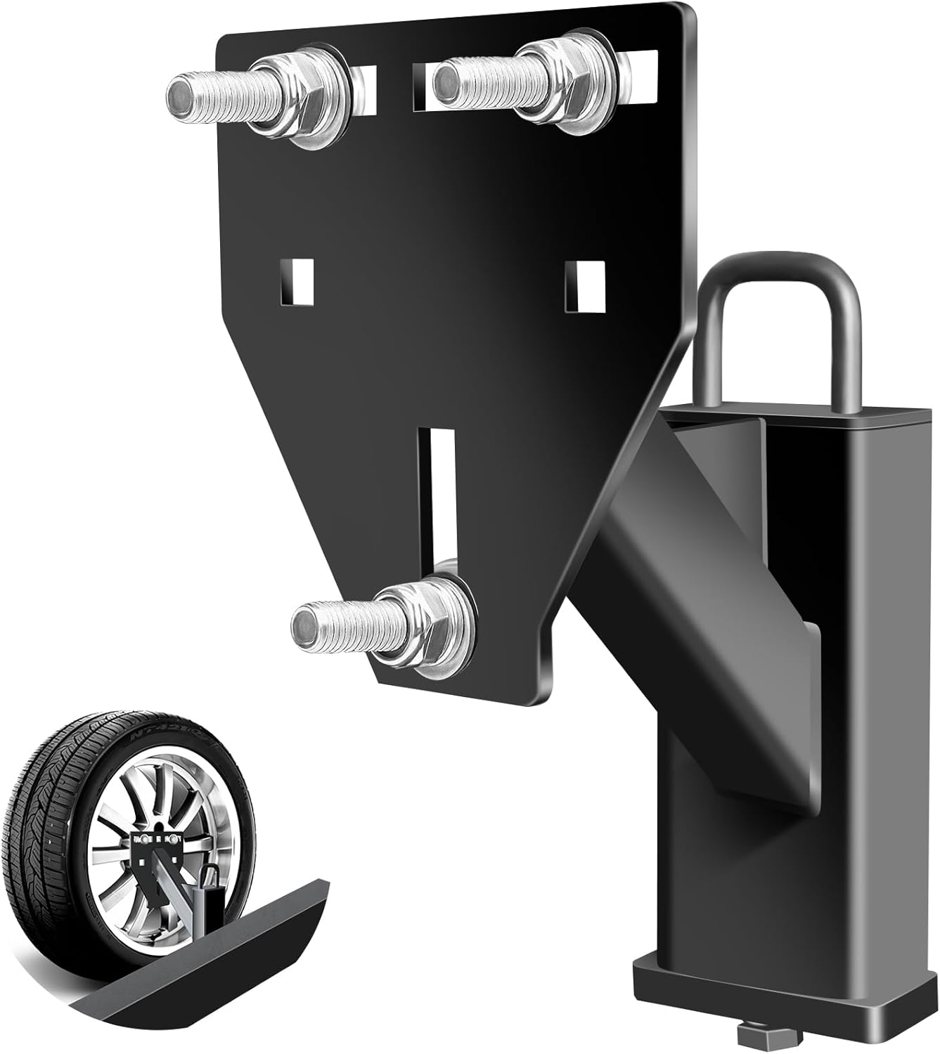 Stake Pocket Spare Tire Mount for 4 5 6 8 Lugs Trailer Wheels