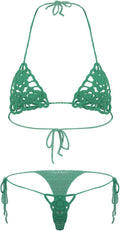 YiZYiF Handmade Crochet Micro Bikini - Sexy G-String Lingerie