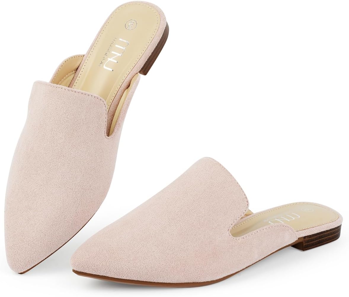 Comfortable Pointed Toe Mules for Women by MUSSHOE - Stylish Flats