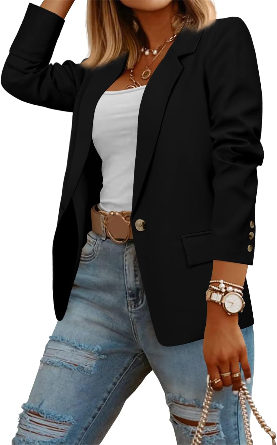 CRAZY GRID Women Business Casual Blazers for Stylish Workwear