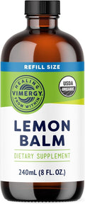 Vimergy Organic Lemon Balm Tincture for Stress Relief & Sleep