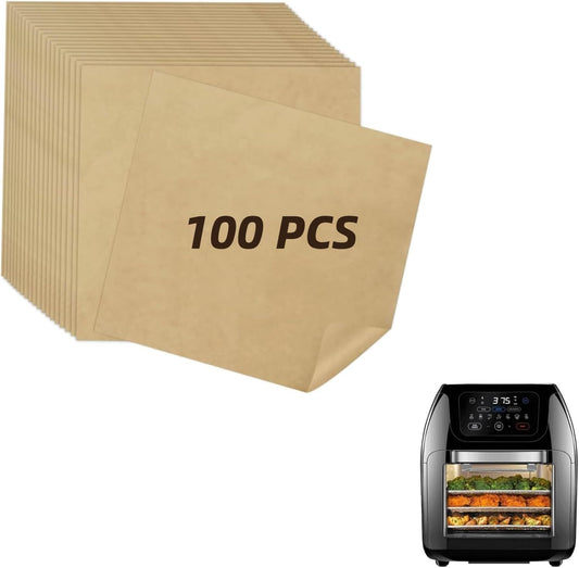 100 Disposable Air Fryer Liners - Easy Clean Up!