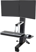 Ergotron WorkFit-S Dual Monitor Standing Desk Converter - Sit Stand