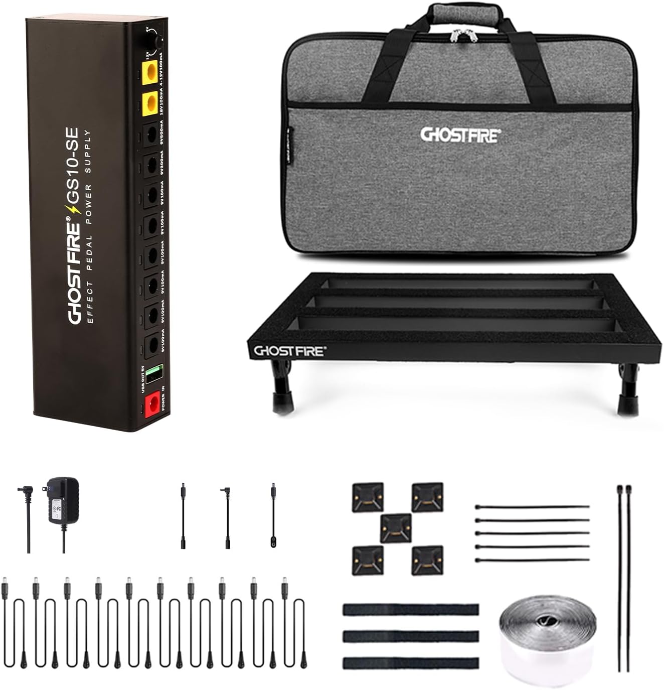 Ghost Fire Medium Portable Powered Guitar Pedal Board Review
