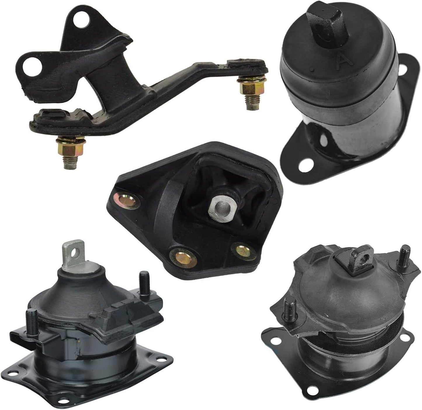 TRQ Engine & Transmission Mount Kit Set for Honda Accord 2.4L