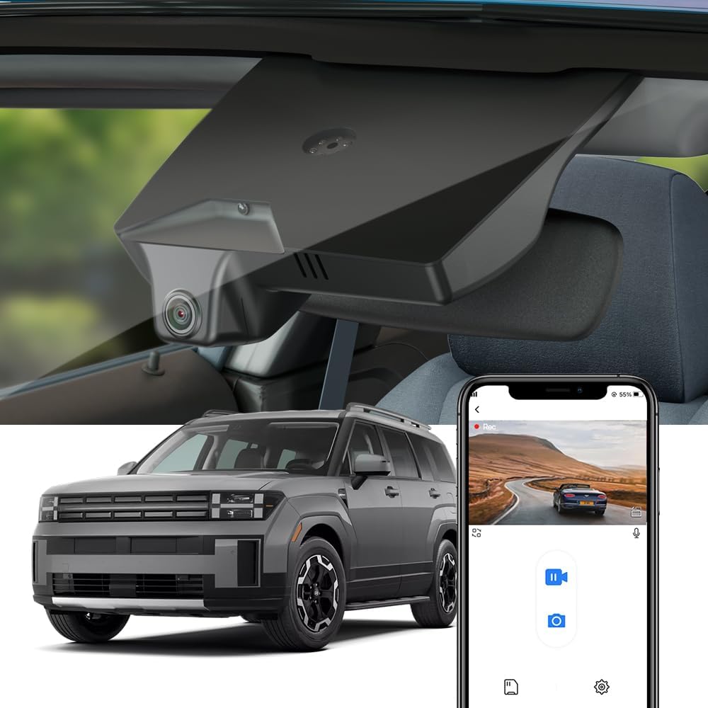 Fitcamx 4K Dash Cam for Hyundai Santa Fe 2024 2025 Models