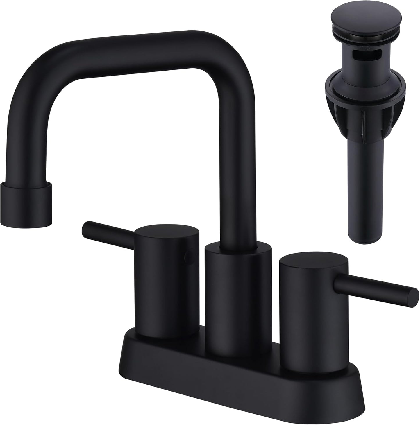 Matte Black Bathroom Faucet for 2 or 3 Hole Installation