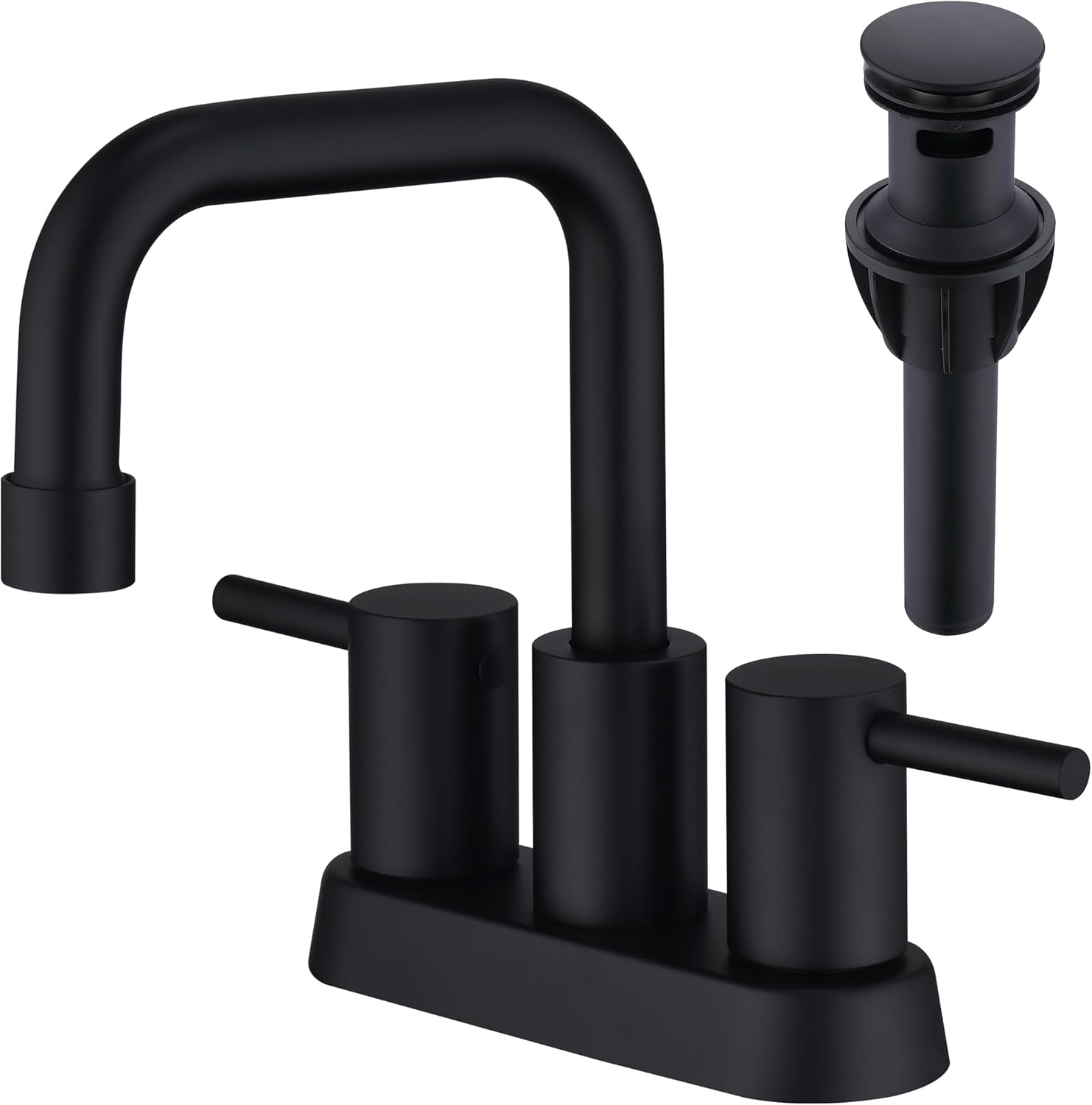 Matte Black Bathroom Faucet for 2 or 3 Hole Installation