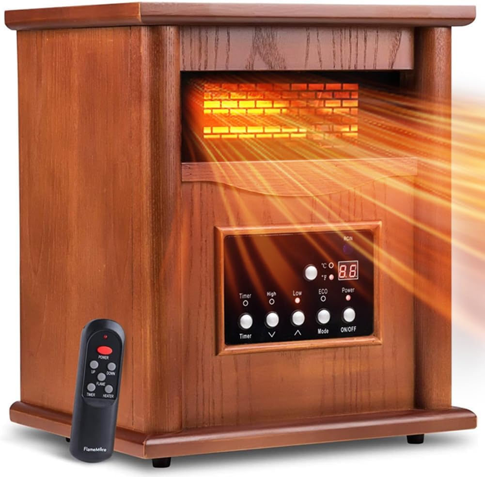 LifePlus Electric Infrared Space Heater with Remote Control