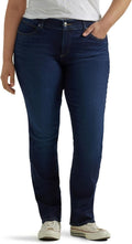 Lee womens Plus Size Ultra Lux Comfort Straight Leg Jean - Comfortable
