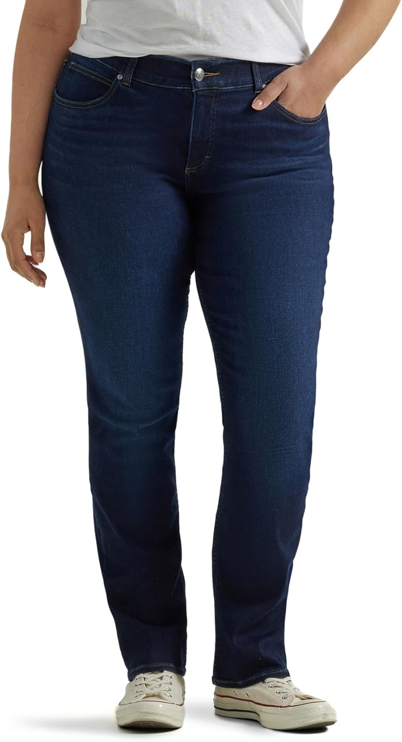 Lee Plus Size Ultra Lux Comfort Flex Motion Straight Leg Jean