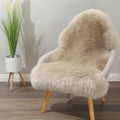 Premium Genuine Sheepskin Rug 2ft x 3ft Creamy Gray - Natural Luxury