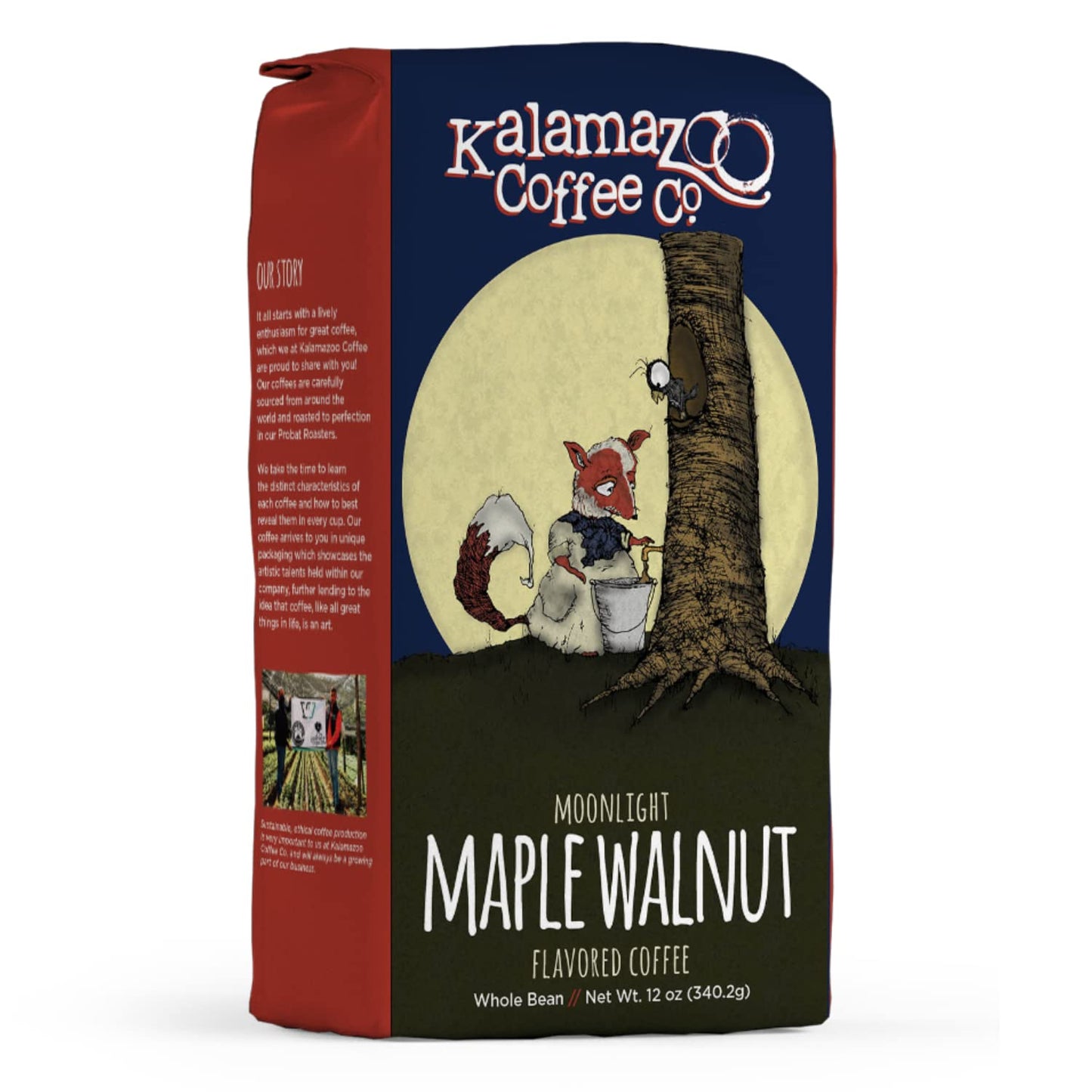 Maple Walnut Whole Bean Coffee | Moonlight Flavored | 12oz Bag