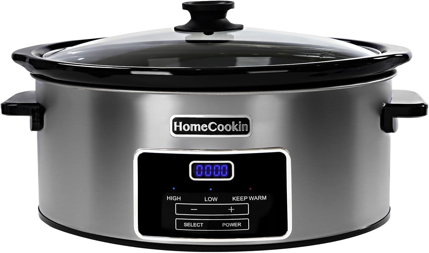 8-Quart Digital Programmable Slow Cooker for Family Dinners
