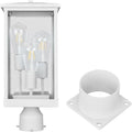 Design House Mayfield Outdoor Post Top Light with Pier Base - Clean