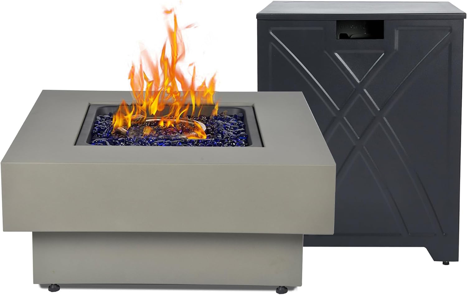 32.5-inch Outdoor Gas Fire Pit with 50,000 BTU Heat Output