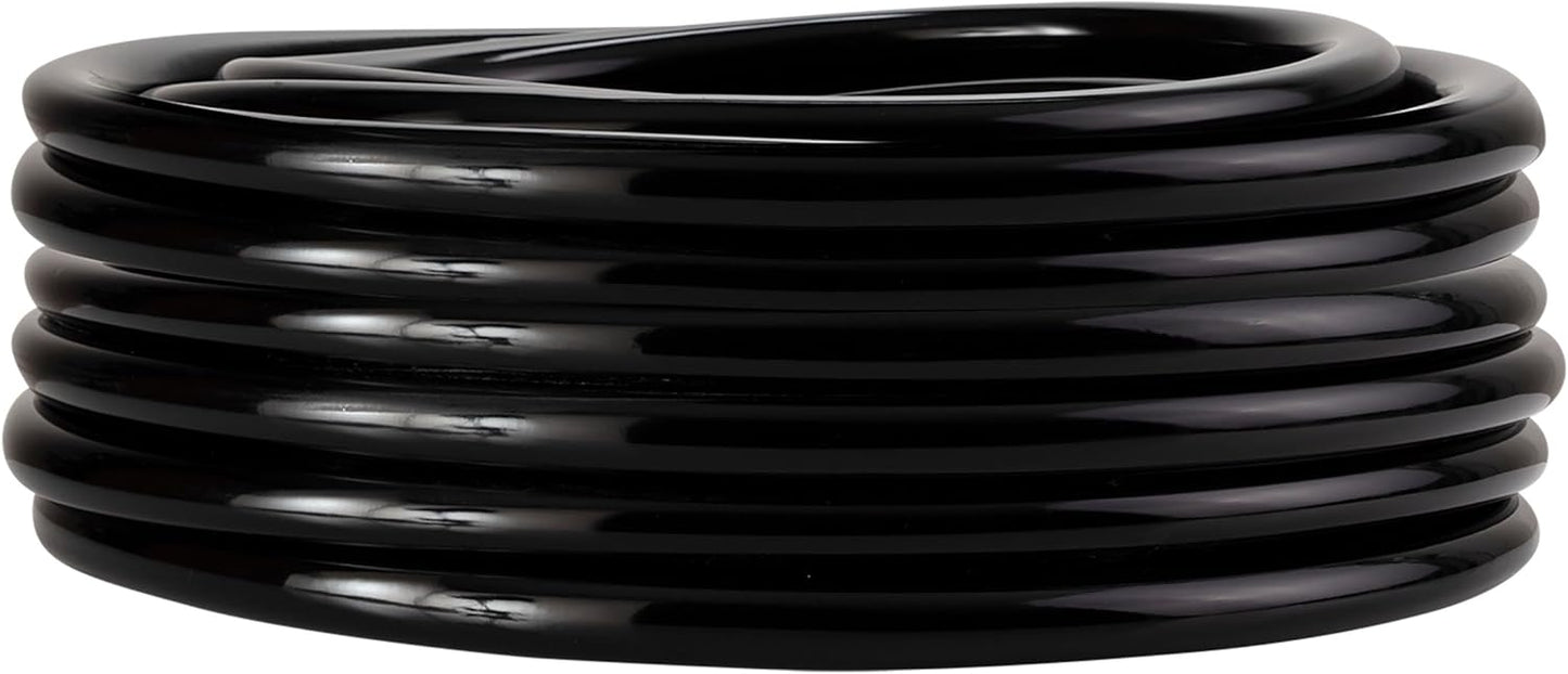 Flexible 100ft PVC Tubing for Ponds and Fountains, Black