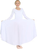 Girls Praise Full Length Long Sleeve Dance Dress - Modest Fit