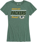 Green Bay Packers Womens Gameday Relaxed Fit T-Shirt - Comfortable