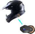 1Storm Motocross Helmet Off Road Carbon Fiber Black - Lightweight
