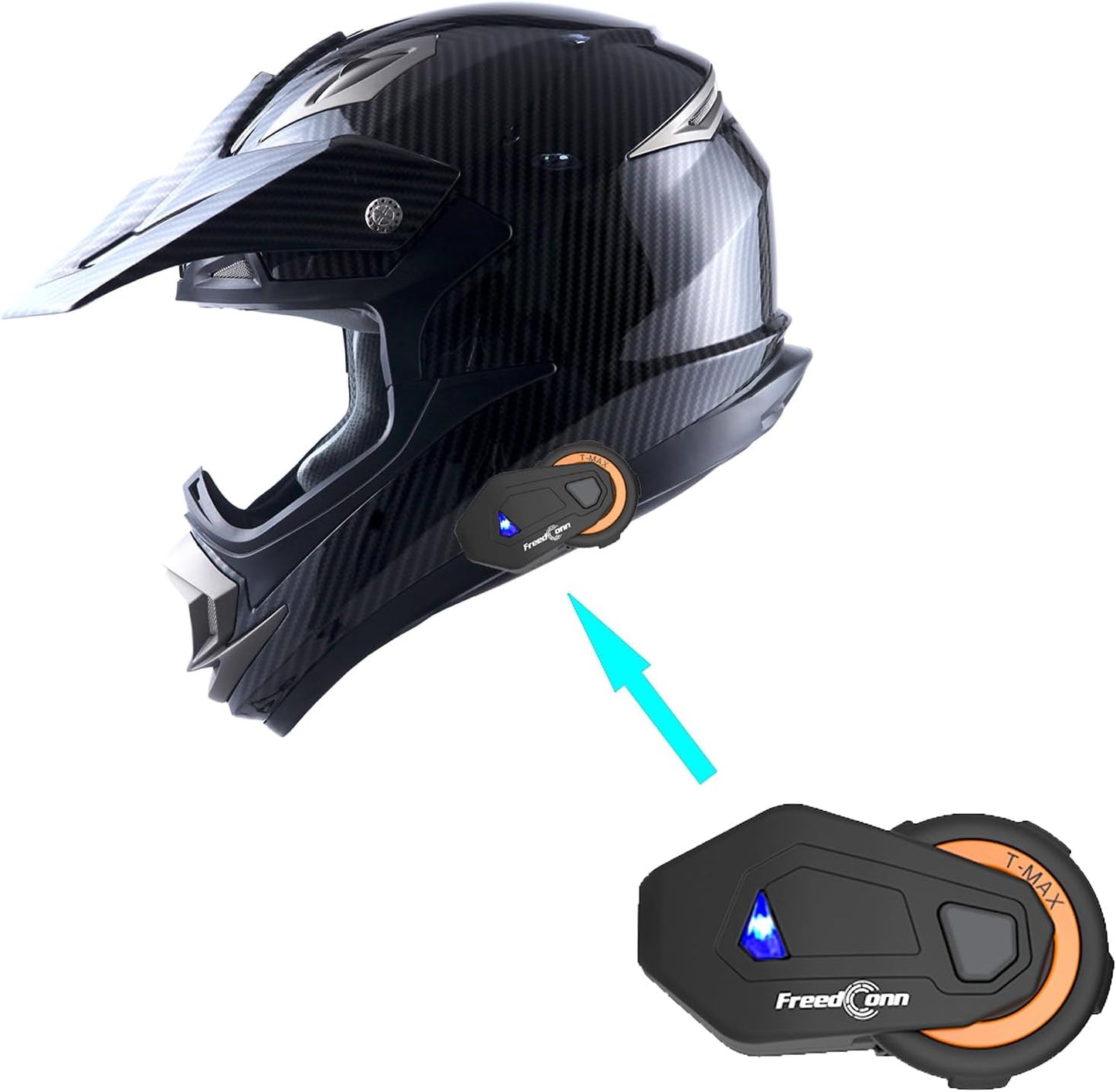 1Storm Adult Motocross Helmet - Lightweight Carbon Fiber Design
