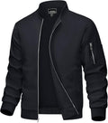 MAGCOMSEN Men's Bomber Jacket Lightweight Windbreaker - Casual Zip rib