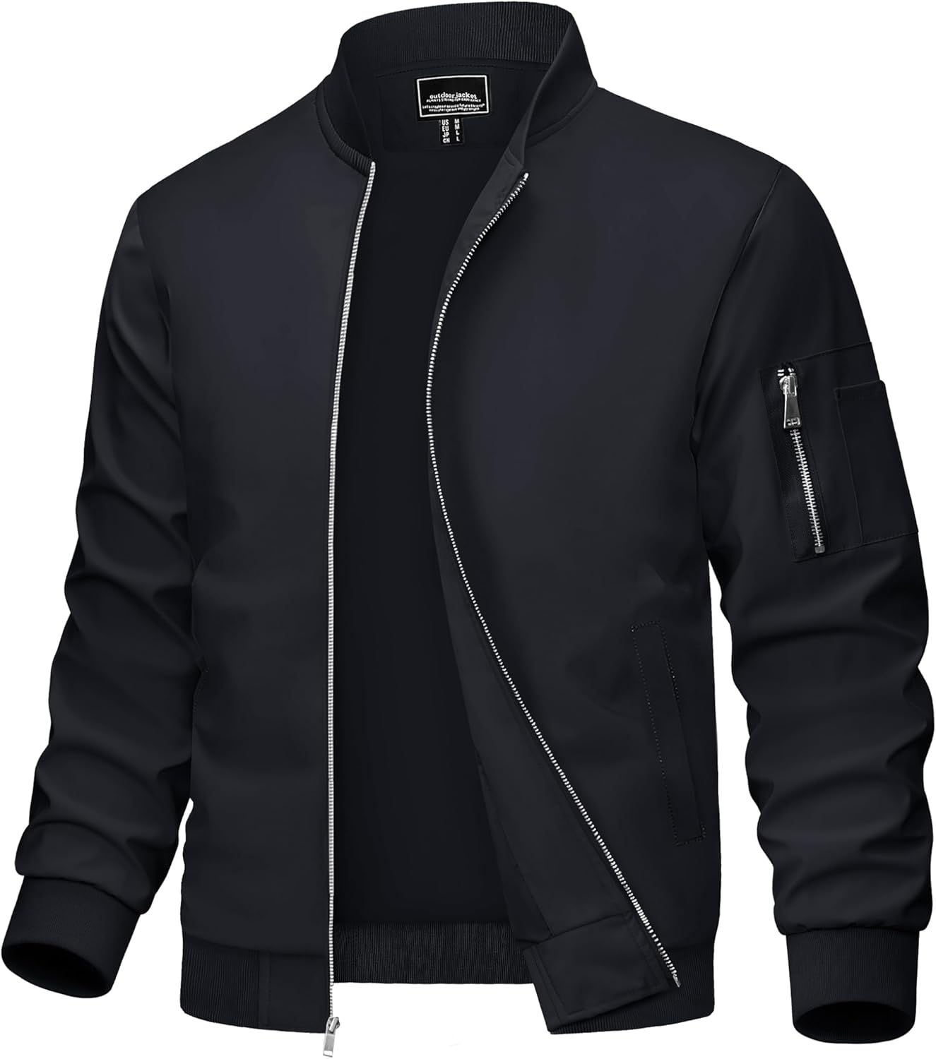 Lightweight Casual Windbreaker Bomber Jacket for Men