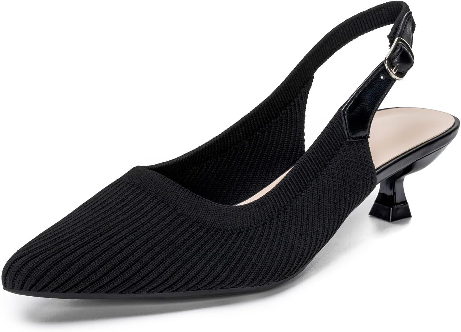 Youngshow Womens Adjustable Slingback Heels for All-Day Comfort