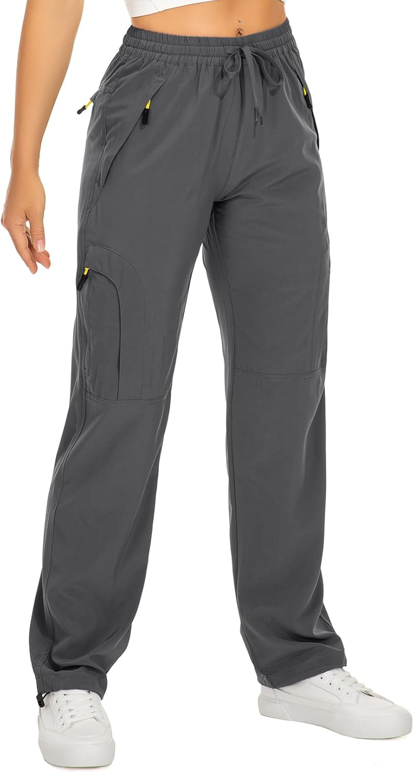 Womens Hiking Pants Quick Dry Lightweight Travel Cargo Safari